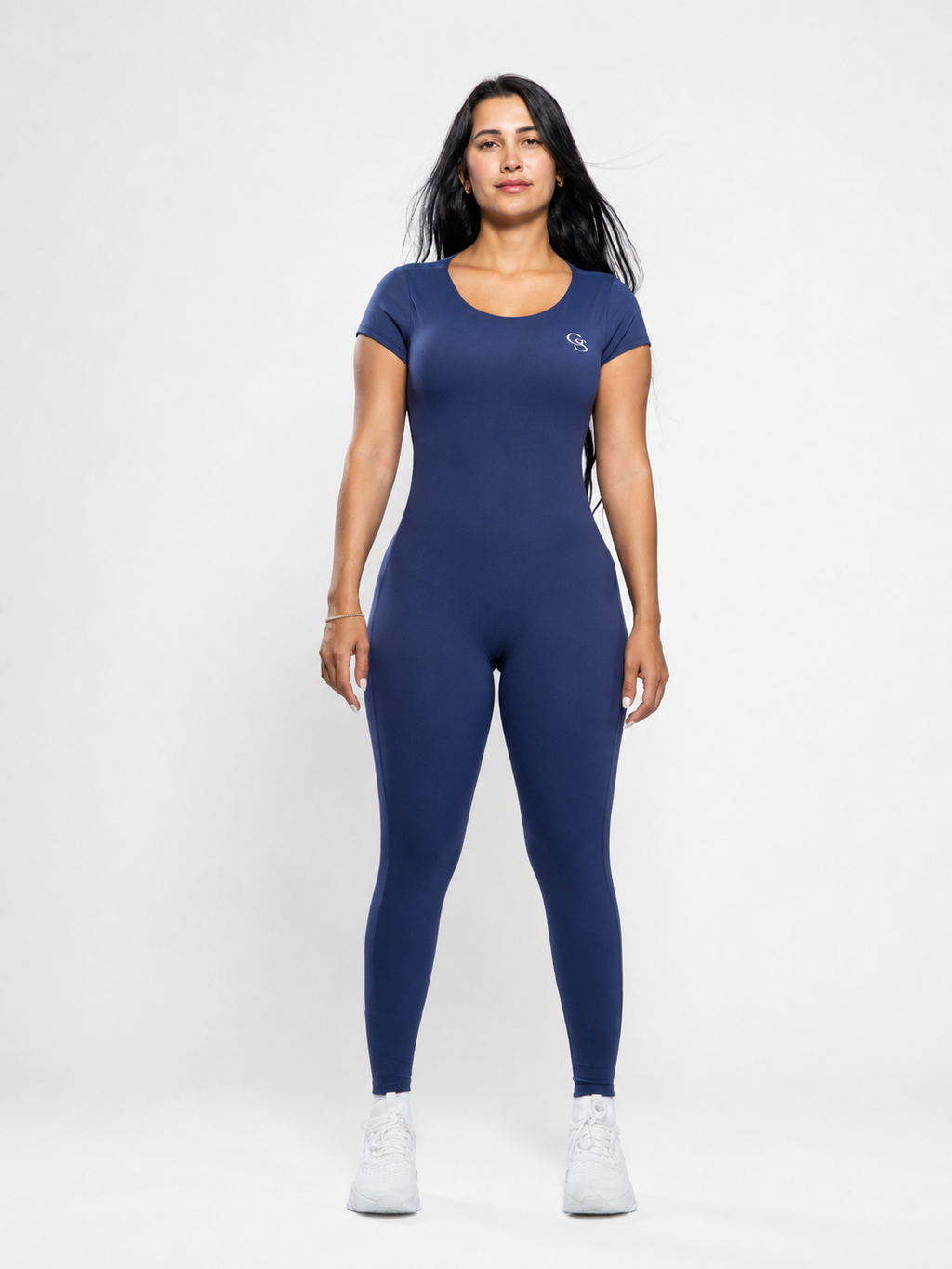 Manhattan Open-Back Jumpsuit — Navy