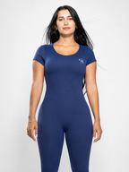 Manhattan Open-Back Jumpsuit — Navy