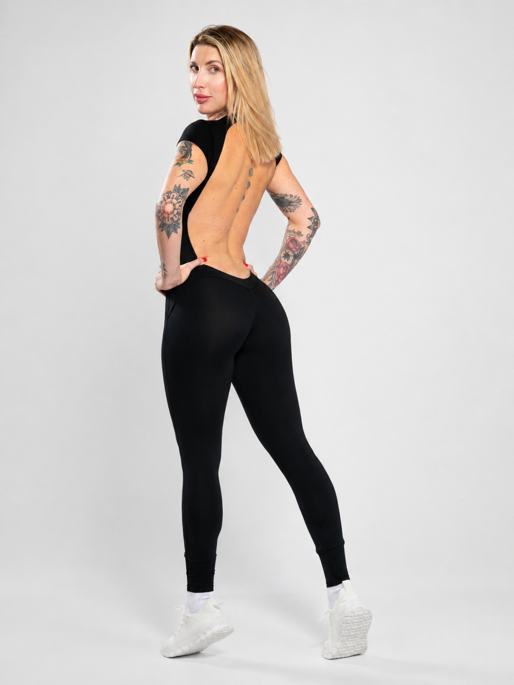 Manhattan Open-Back Jumpsuit — Navy