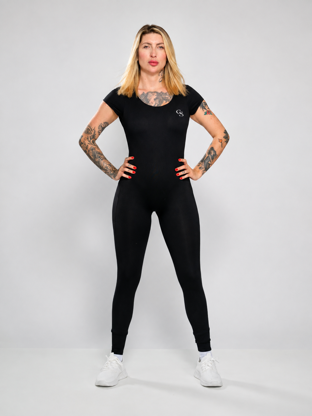 Manhattan Open-Back Jumpsuit — Black