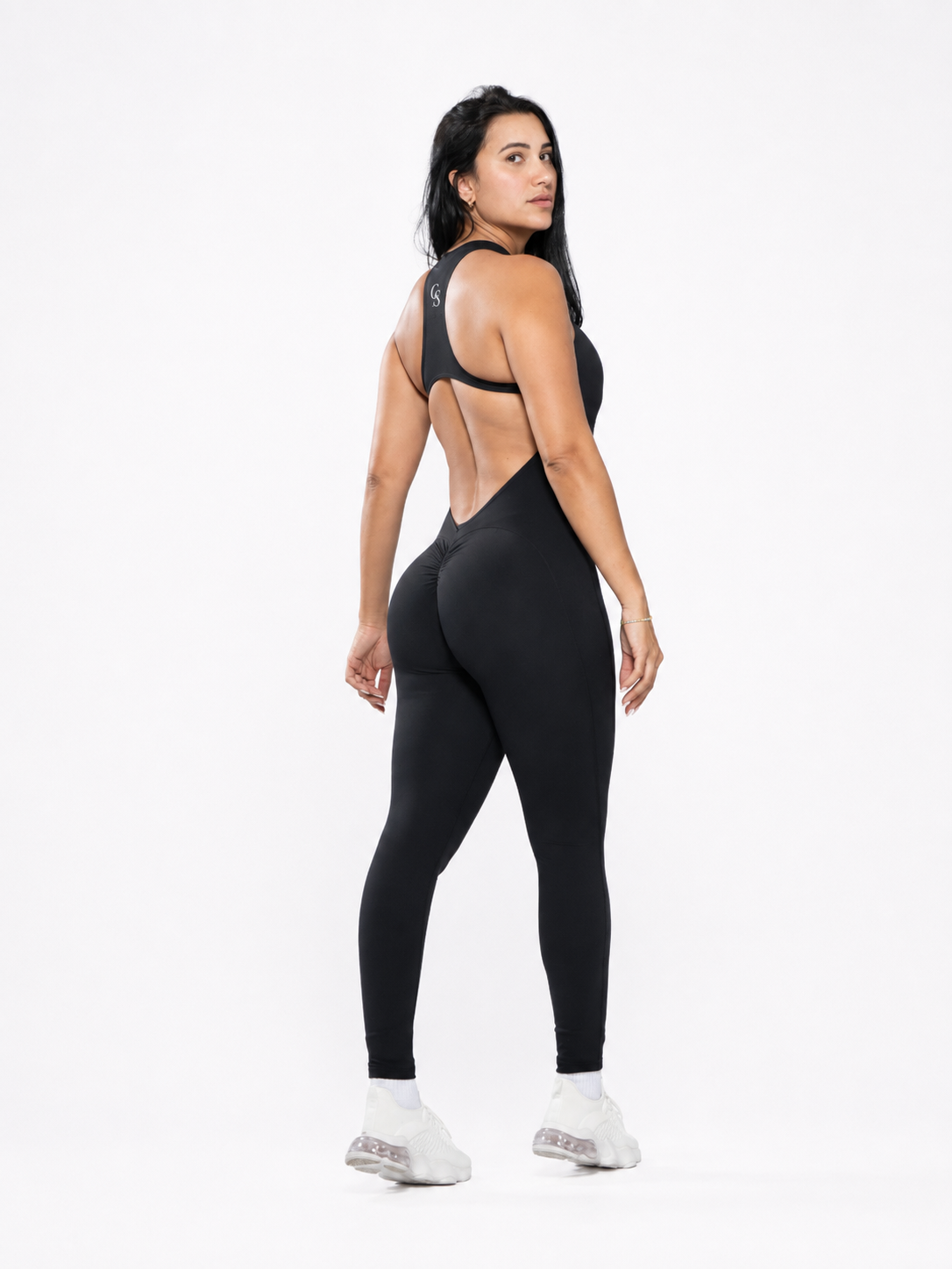 Aspen Sculpt Jumpsuit — Brown