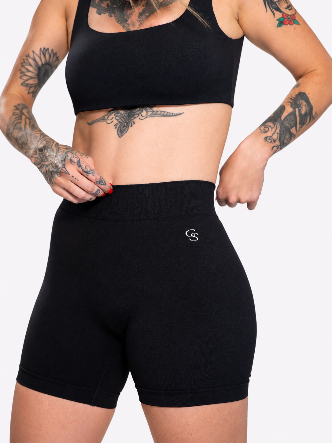 Savannah Straight-Neck Top — Navy