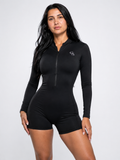 Soho Long-Sleeve Bodysuit — Black