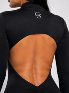 Soho Long-Sleeve Bodysuit — Black