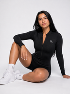 Soho Long-Sleeve Bodysuit — Black