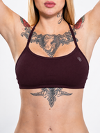 Laguna V-Neck Top — Brown