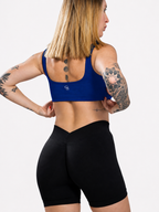 Savannah Straight-Neck Top — Black