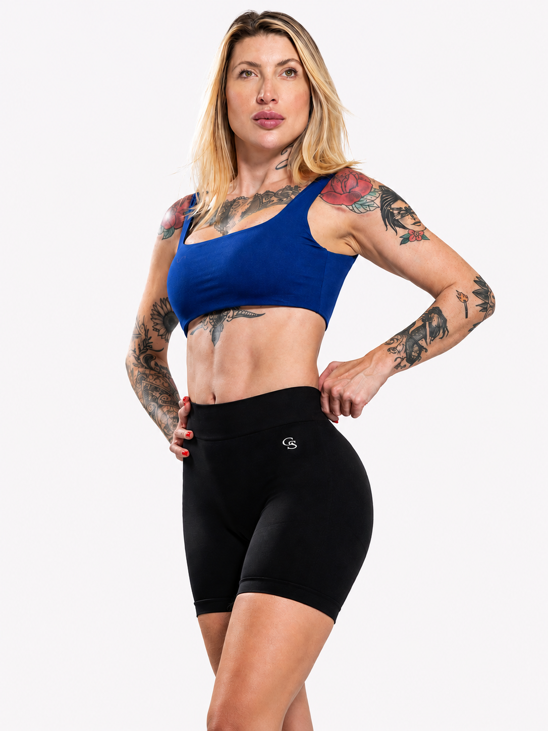 Savannah Straight-Neck Top — Black