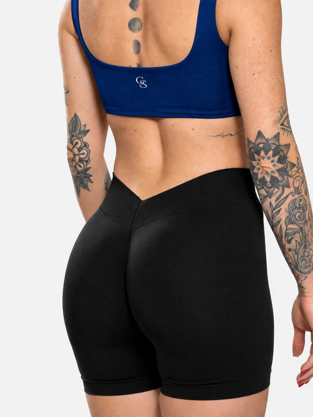 Savannah Straight-Neck Top — Black