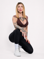 Laguna V-Neck Top — Brown