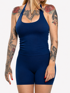 Maui Wide-Strap Bodysuit Top — Burgundy