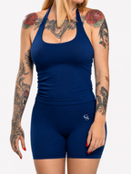 Maui Wide-Strap Bodysuit Top — Black